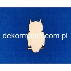Sowa  10x5 cm   , zarys